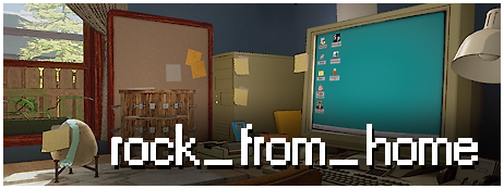 Rock From Home gameplay screenshot showing the rock character customization interface