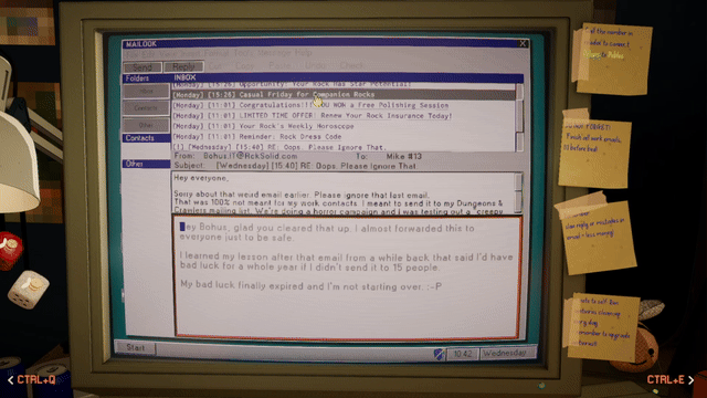 rock_from_home: typing an email reply